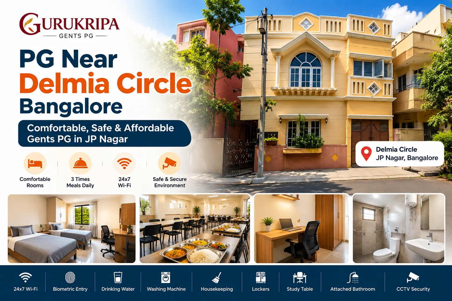 PG near Delmia Circle Bangalore